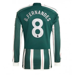Manchester United Bruno Fernandes #8 Replica Away Stadium Shirt 2023-24 Long Sleeve